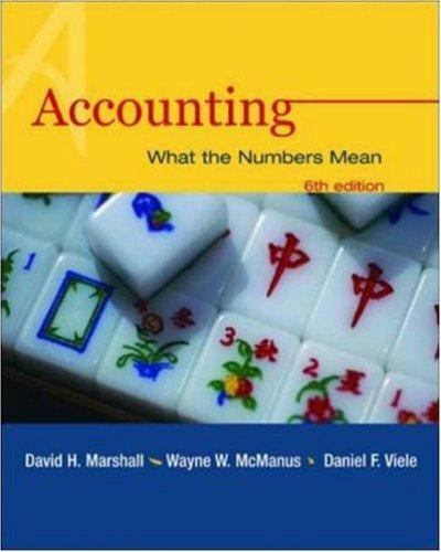 Accounting What the Numbers Mean David H. Marshall, Wayne W. McManus, Daniel F. Viele, PDF ...