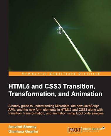 Html5 And Css3 Transition Transformation And Animation A Handy Guide To ...