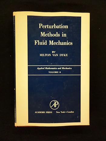 Perturbation Methods In Fluid Mechanics Applied Mathematics And ...