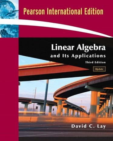 Linear Algebra And Its Applications 6th Global Edition David Lay ...