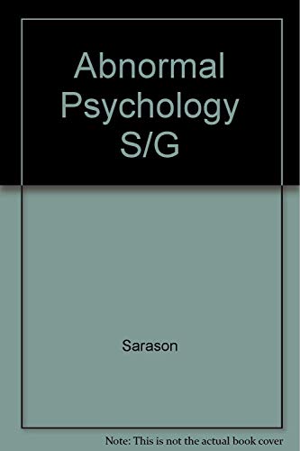 Study Guide Abnormal Psychology The Problem Of Maladaptive Behavior ...