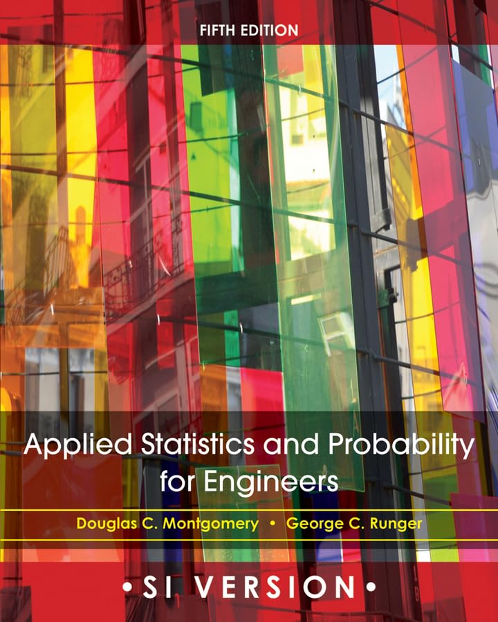 Applied Statistics And Probability For Engineers Douglas C. Montgomery ...