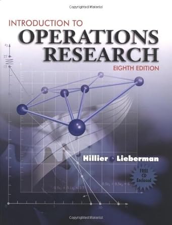 Introduction to Operations Research 10th edition Frederick S. Hillier ...