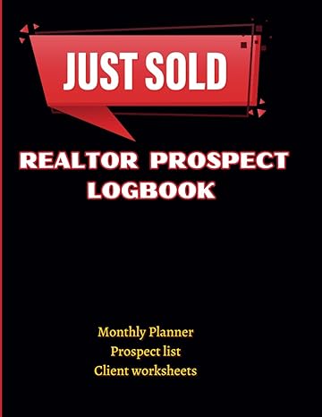Realtor Prospect Logbook Monthly Planner Prospect List Client ...