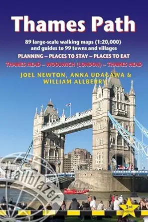 Thames Path British Walking Guide Thames Head To London A Includes 89 ...