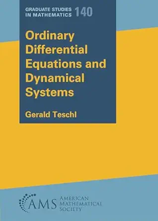 Ordinary Differential Equations And Dynamical Systems Gerald Teschl ...