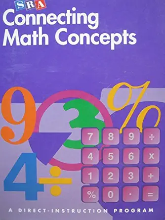 Connecting Math Concepts Textbook Level E By Siegfried Engelmann ...