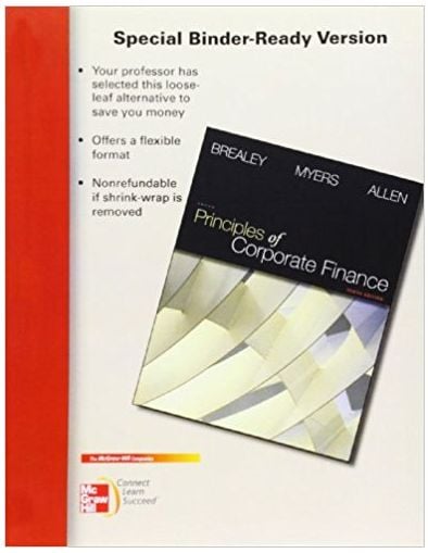 Principles Of Corporate Finance 14th International Edition Richard