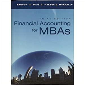 Financial Accounting For MBAs 7th Edition Easton 9781618532312