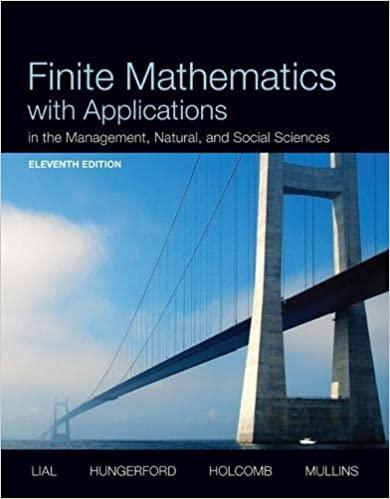 Finite Mathematics With Applications In The Management Natural And ...