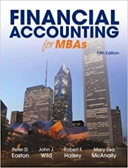 Financial Accounting For MBAs 7th Edition Easton 9781618532312