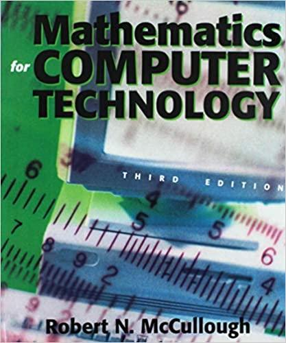 Computer Technology Textbooks Mathematics For Computer Technology Robert McCullough PDF | Solutioninn.com