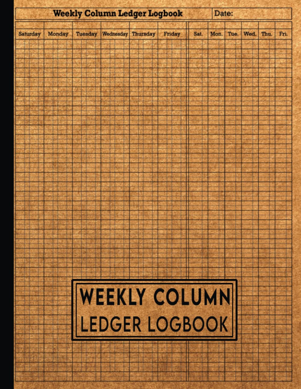 Weekly Accounting Column Ledger Logbook Texture Yellow Old Style Paper ...