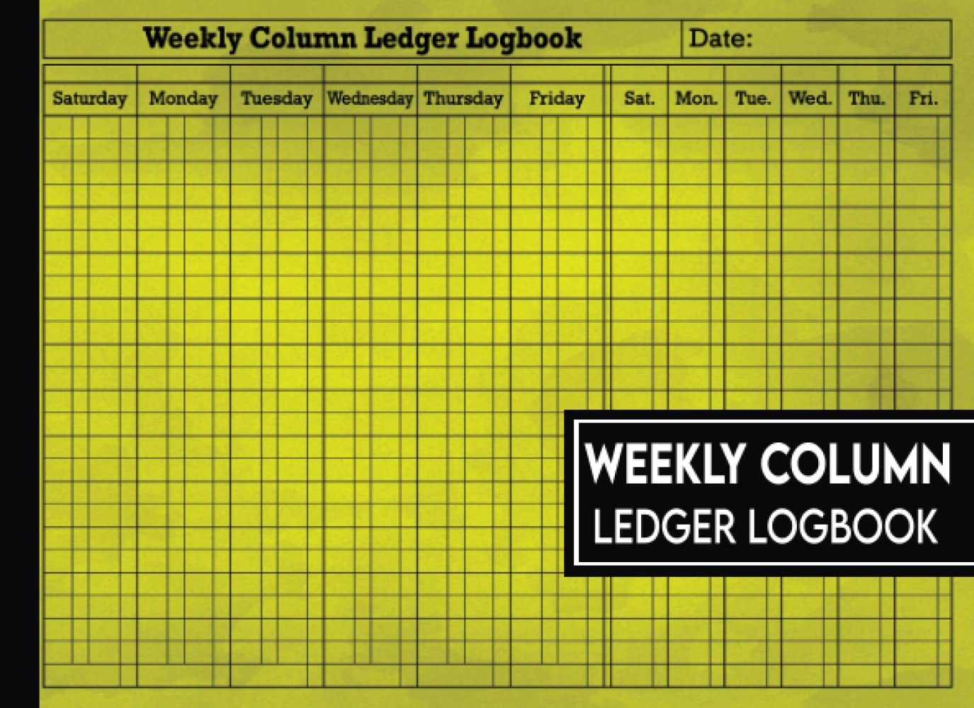 Weekly Accounting Column Ledger Logbook Texture Yellow Old Style Paper ...