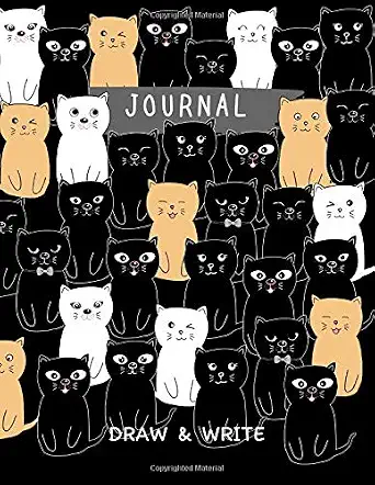 [100% Off] - Draw And Write Journal Crowded Cute Cats Design Primary ...