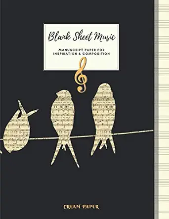 [100% Off] - Blank Sheet Music Manuscript Paper For Inspiration And ...