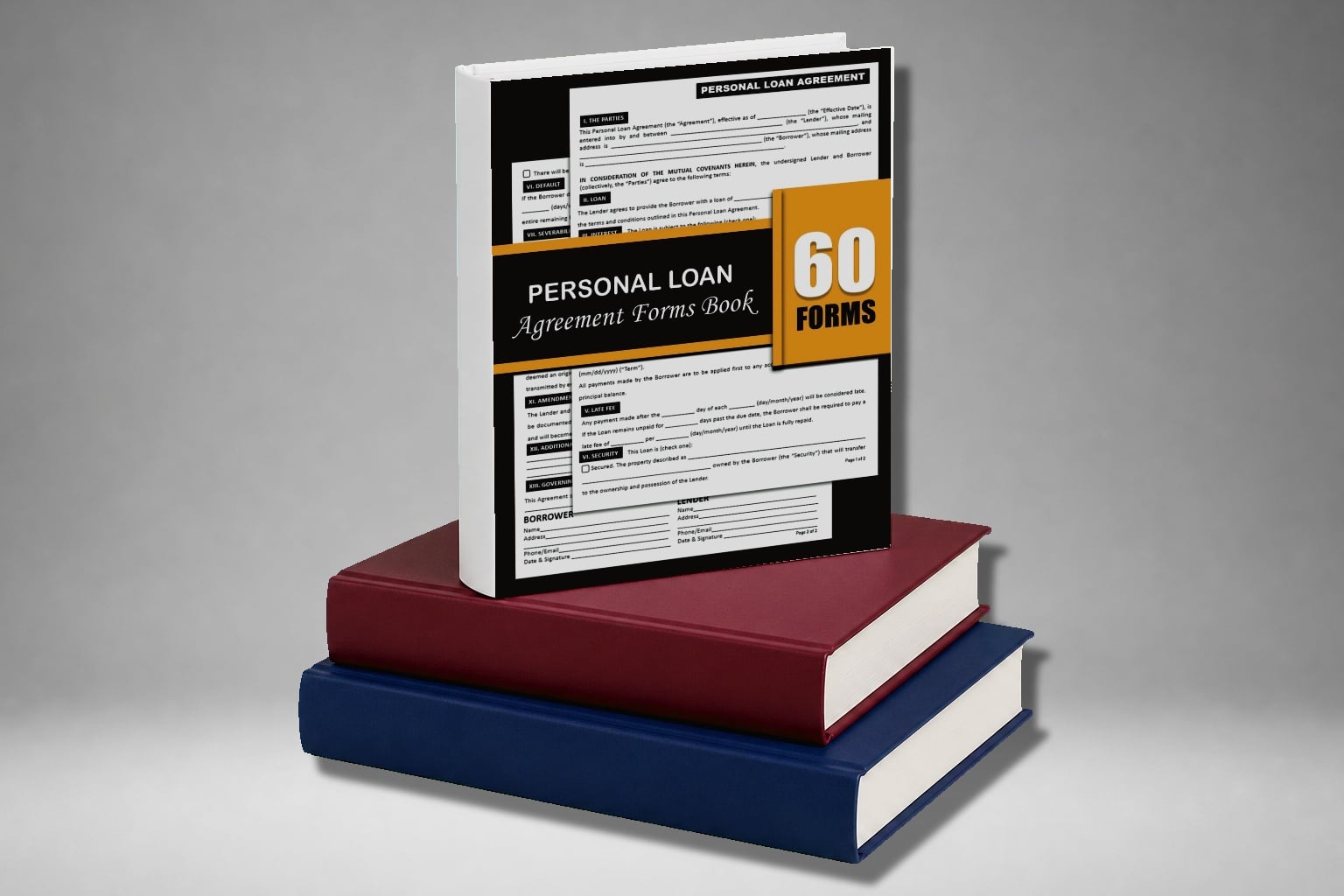 Personal Loan Agreement Forms Book Standard Legal Contract Of ...