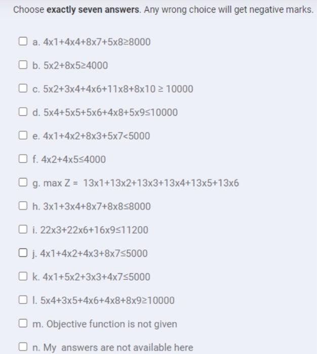 [SOLVED] Choose all the correct answers to get full mark. A college (1 ...