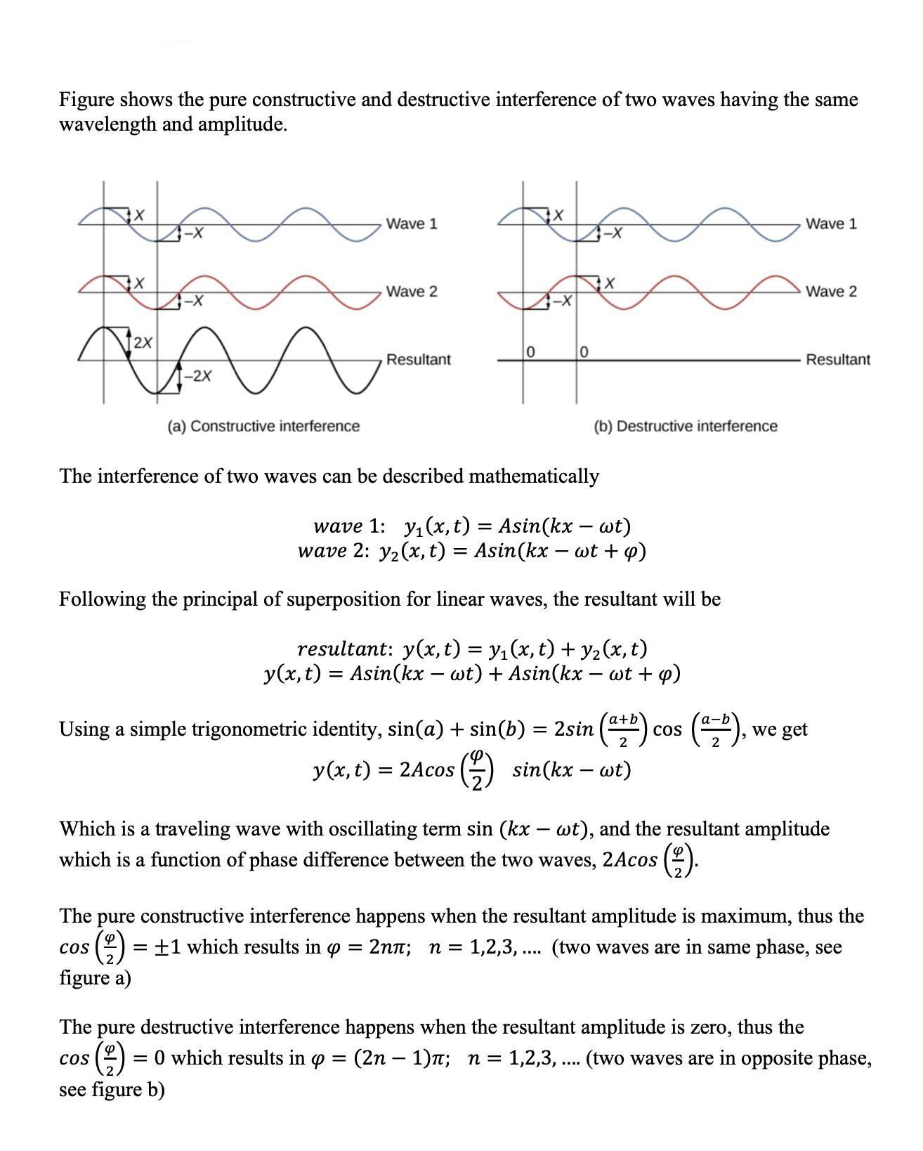 [SOLVED] Figure shows the pure constructive and destructive ...