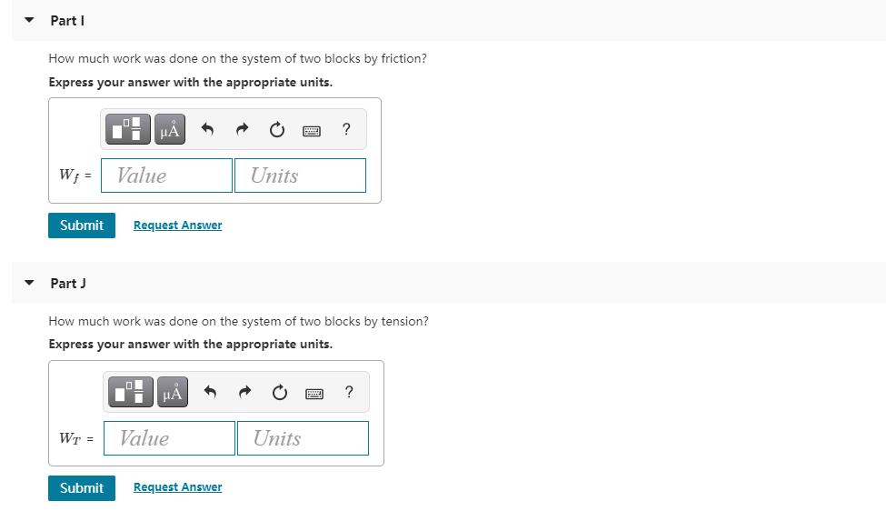 [SOLVED] part. Consider the system of two blocks shown in (Figure 1 ...