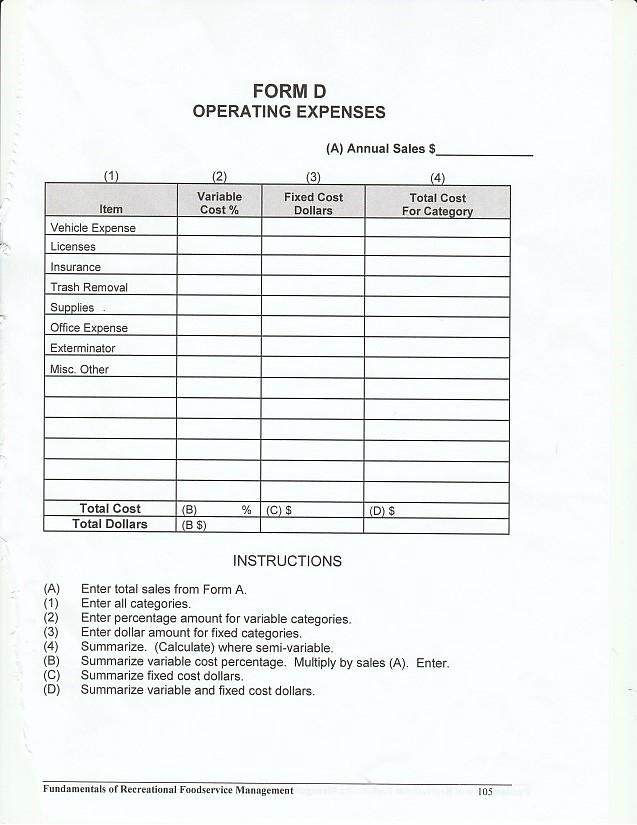 [SOLVED] Build an Excel spreadsheet for operating expenses. The ...