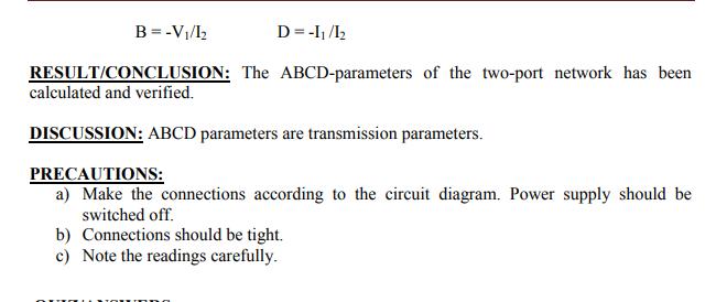 [SOLVED] EXPERIMENT NO: 4 AIM: To calculate and verify 'ABCD ...