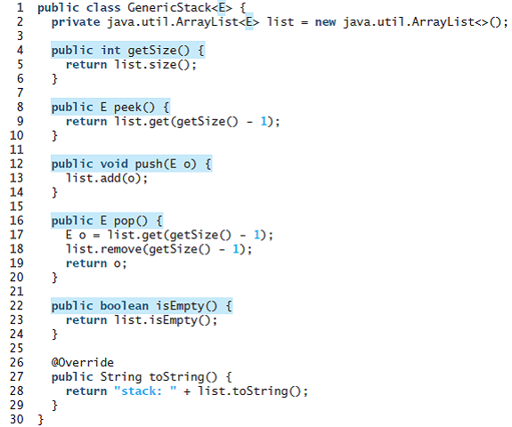 [SOLVED] Revise the GenericStack class in Listing 19.1 to implement it ...