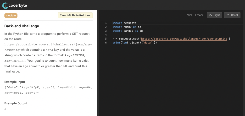 [SOLVED] WRITE IN PYTHON AND IN THE GIVEN CODE coderbyte medium Back ...