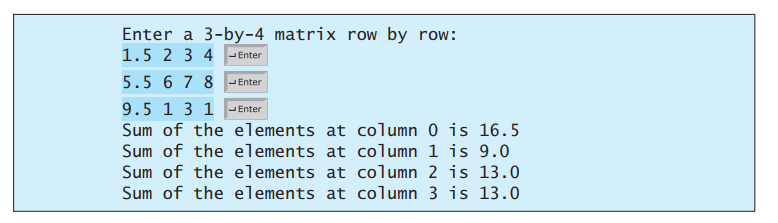 [SOLVED] Write a method that returns the sum of all the elements (1 ...