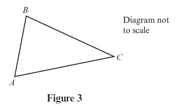 [SOLVED] A triangular lawn ABC is shown in figure 3: Given that (1 ...