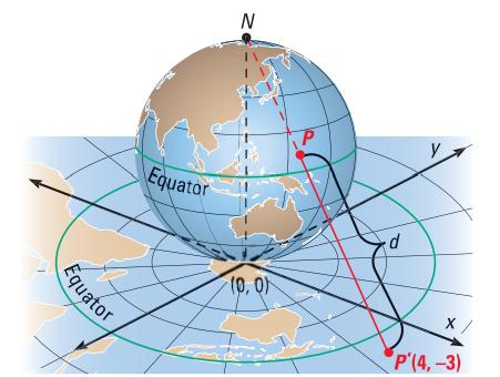 [SOLVED] Stereographic projection is a map-making technique that takes ...