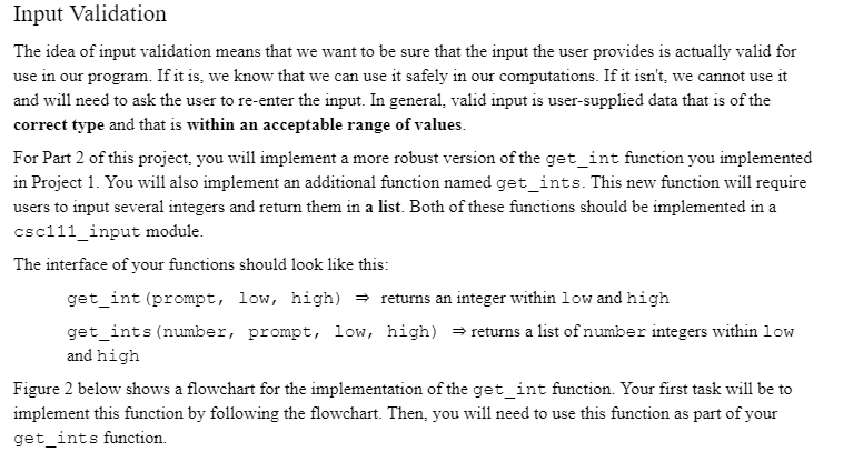 [SOLVED] Input Validation The idea of input validation means that we ...