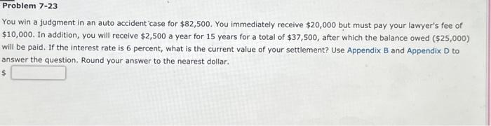 [SOLVED] Appendix B Appendix D You win a judgment in an auto (1 Answer ...