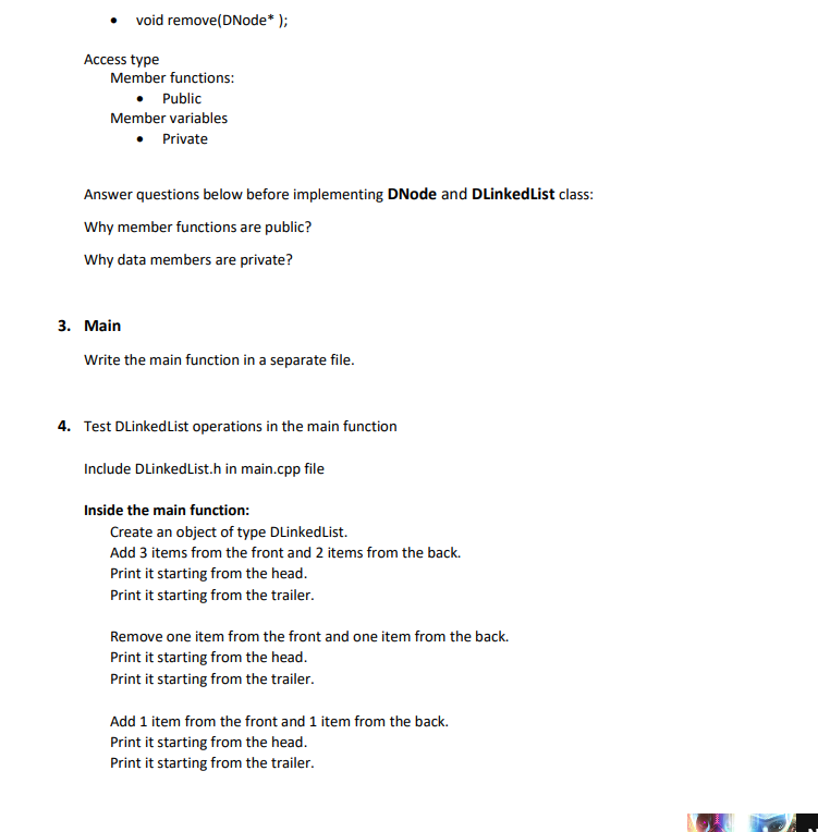 [SOLVED] Please use Doubly linked lists without dummy nodes in the most ...