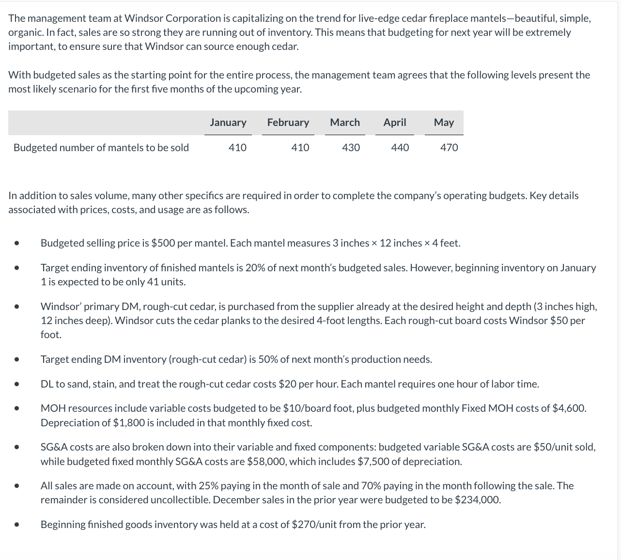 [SOLVED] The management team at Windsor Corporation is capitalizing on ...