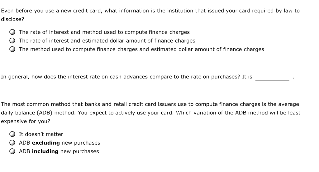 [SOLVED] Even before you use a new credit card, what information is (1 ...