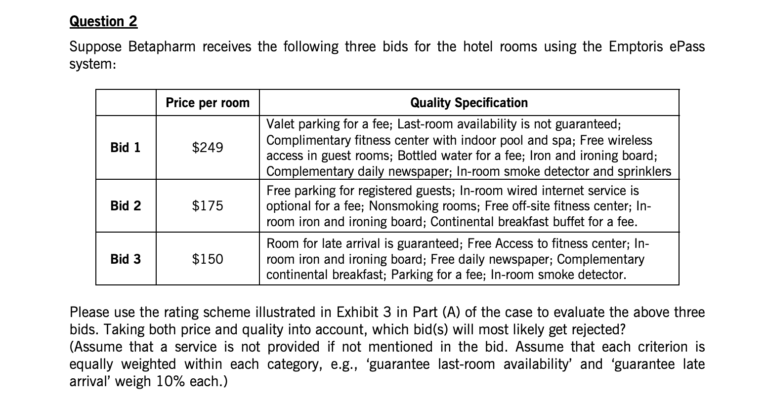 [SOLVED] ***You can assume that none of the bids are innovative ...