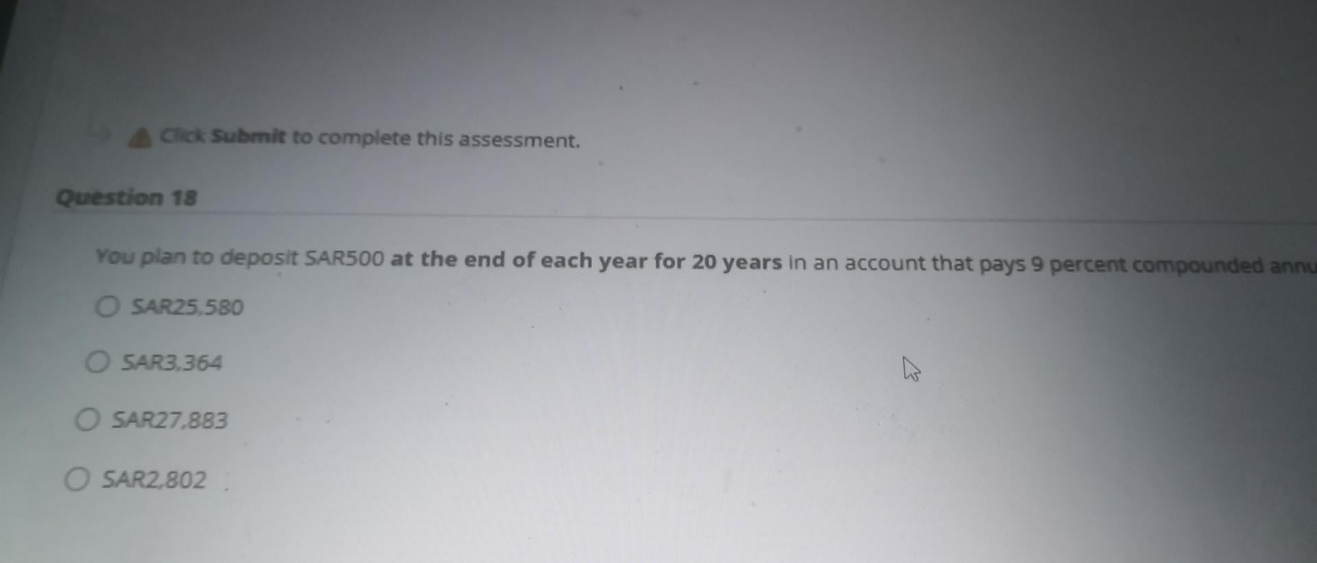 [SOLVED] Click Submit to complete this assessment. Question 18 You plan ...