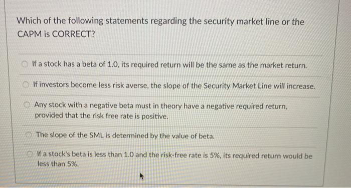 [SOLVED] Which of the following statements regarding the security ...