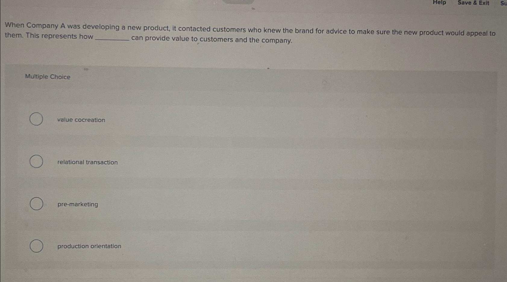 [SOLVED] When Company A was developing a new product, it contacted ...