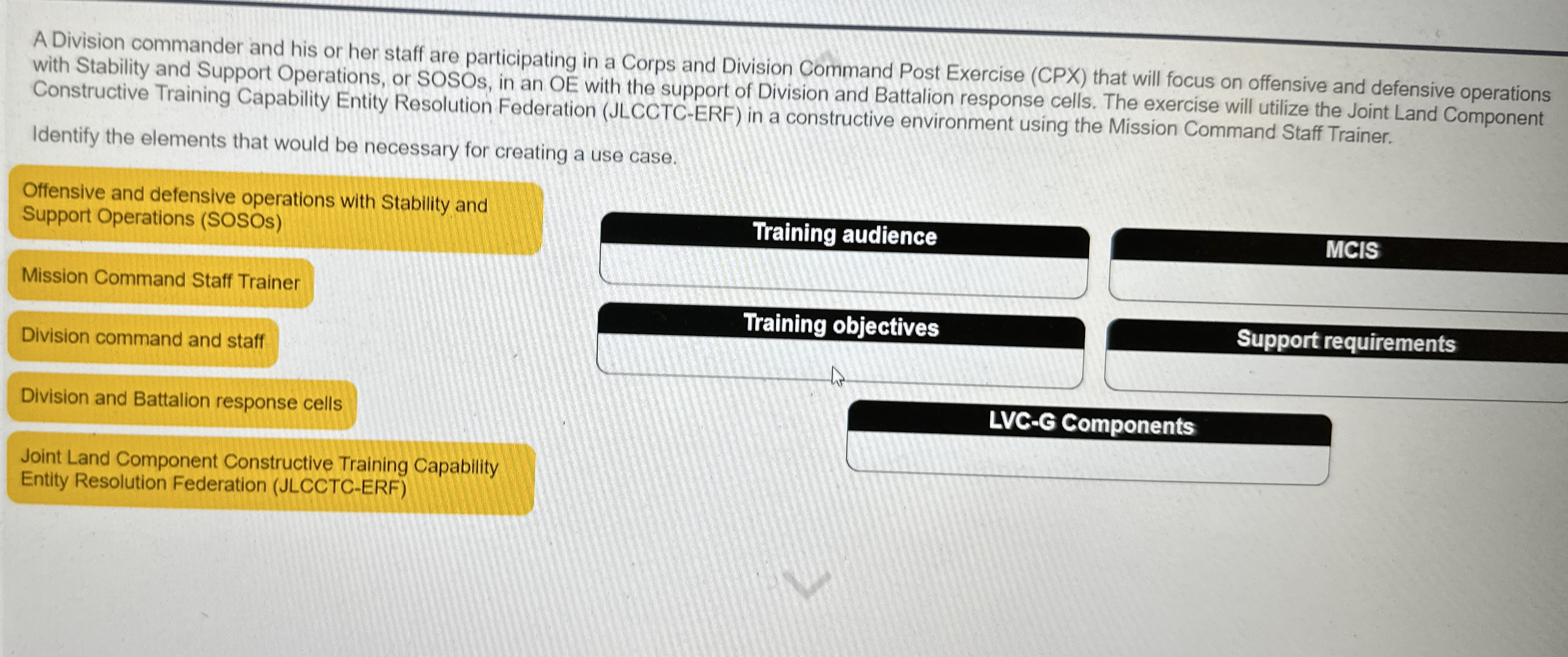 [SOLVED] A Division commander and his or her staff are participating in ...