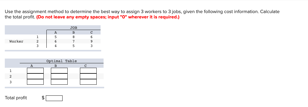 [SOLVED] Use the assignment method to determine the best way to assign ...