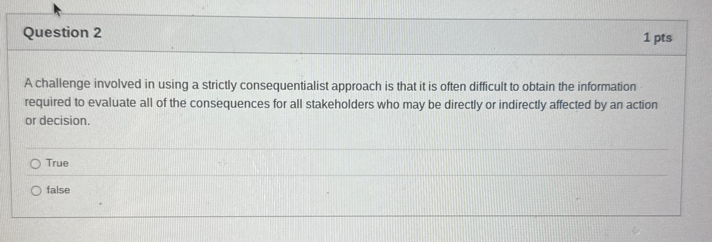 [SOLVED] Question 2 A challenge involved in using a strictly ...