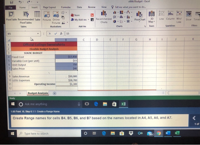 [SOLVED] B5.. File Home Insert Page Layout Formulas w Budget Excel Tell ...