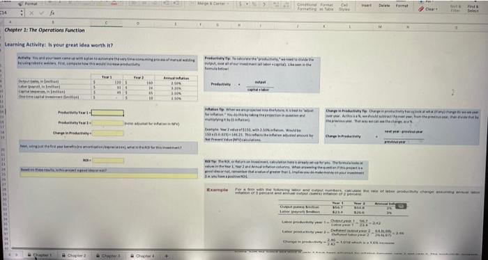 [SOLVED] Format met Forma Seet XB Chapter 1: The Operations Function ...