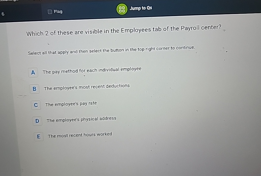 [SOLVED] Which 2 of these are visible in the Employees tab of (1 Answer ...