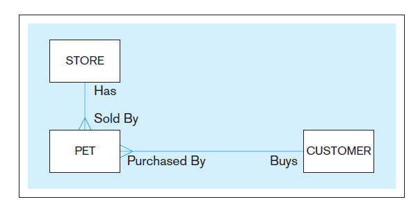 [SOLVED] Figure 1-21 shows an enterprise data model for a pet store. (1 ...