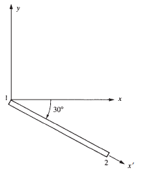[SOLVED] For the bar elements shown in Figure P3-16, the global ...