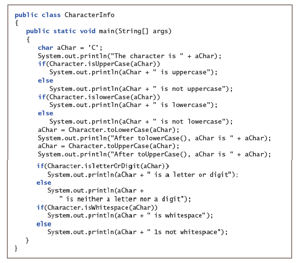 [SOLVED] Modify the CharacterInfo class shown in Figure 7-3 so that the ...