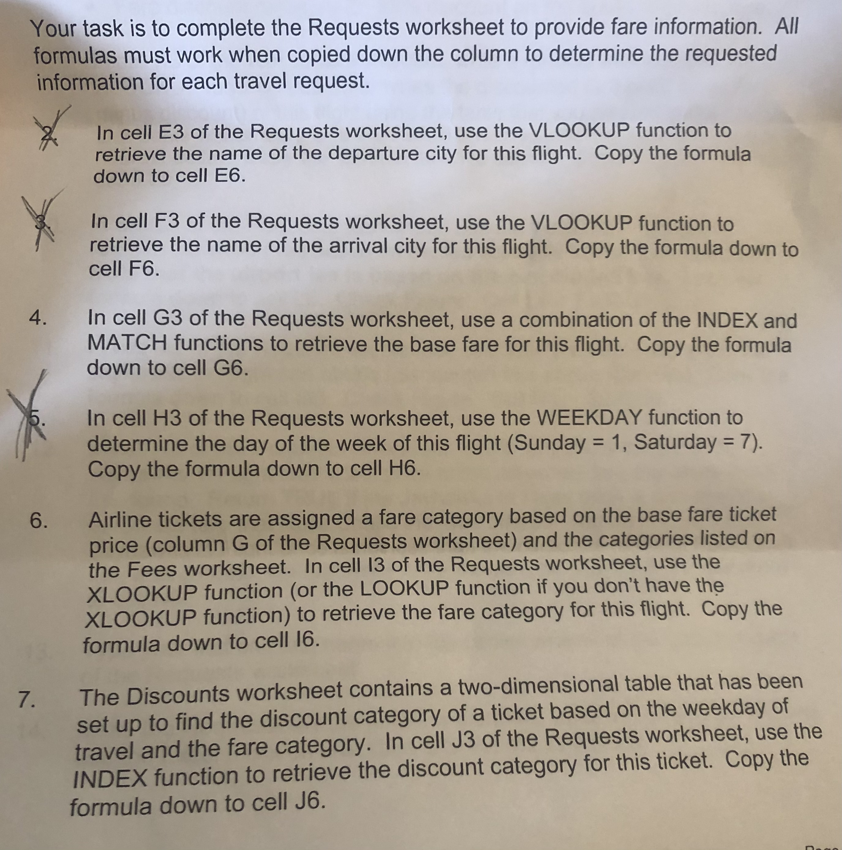 [SOLVED] DIRECTIONS Your task is to complete the Requests worksheet to ...